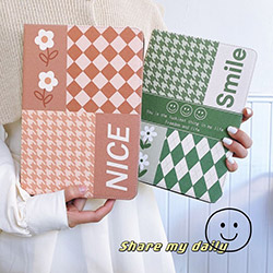 格子花Mini12345 iPad9.7 iPad10.2/10.5 iPad10.9/11寸iPad保護殼