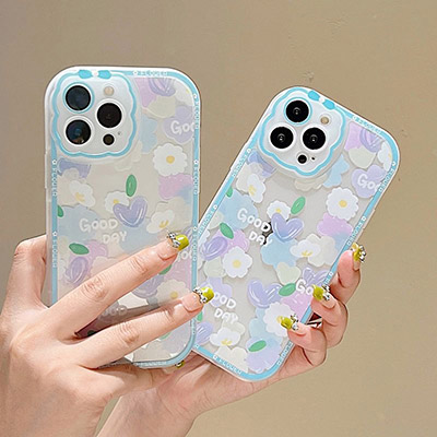 蝴蝶結清新可愛花朵iPhoneX-iPhone14 Pro Max軟殼