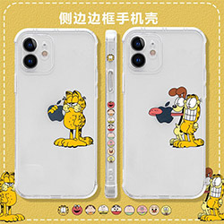 太空殼創意卡通加菲貓iPhone7-iPhone12 Pro Max軟殼